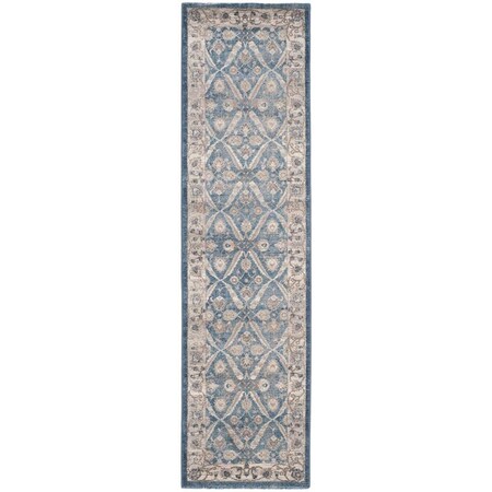 Safavieh Sofia Power Loomed Runner RugsBlue & Beige 2 ft. 2 in. x 6 ft. SOF378C-26